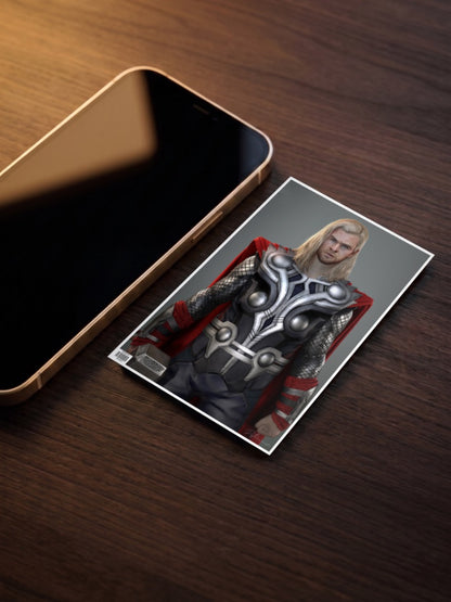 Thor Armor Standing Portrait Marvel Poster