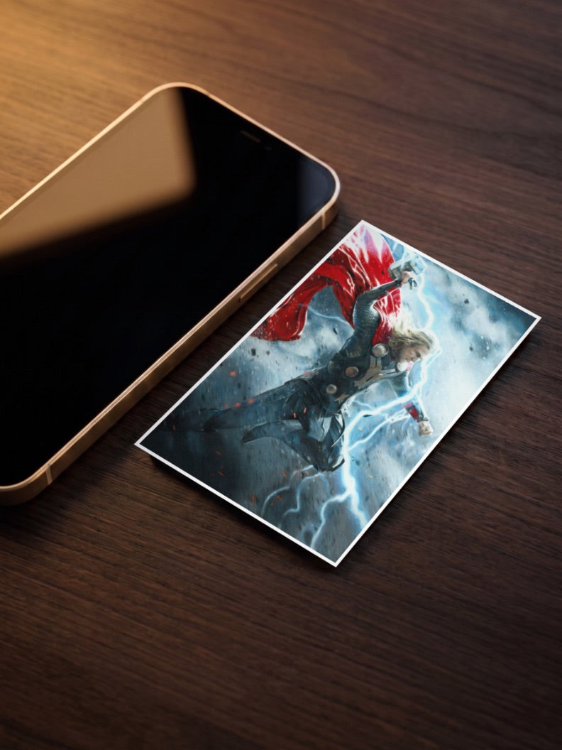 Thor Swinging Mjolnir Marvel Poster