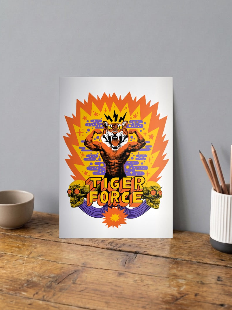 Tiger Force Mascot Motivational Poster