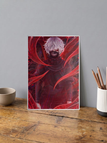 Kaneki Ken Ghoul Portrait Anime Poster