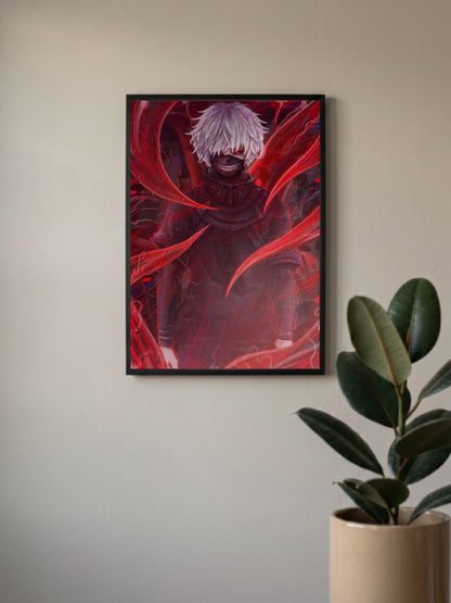 Kaneki Ken Ghoul Portrait Anime Poster