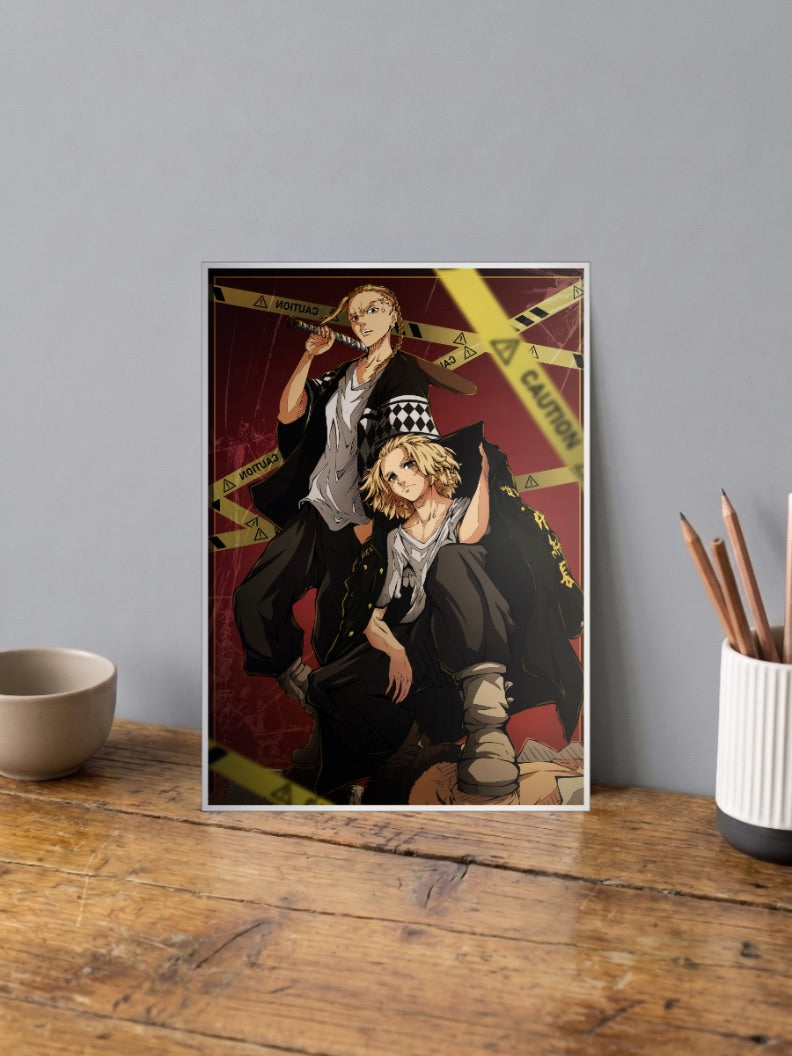 Draken And Mikey Anime Poster
