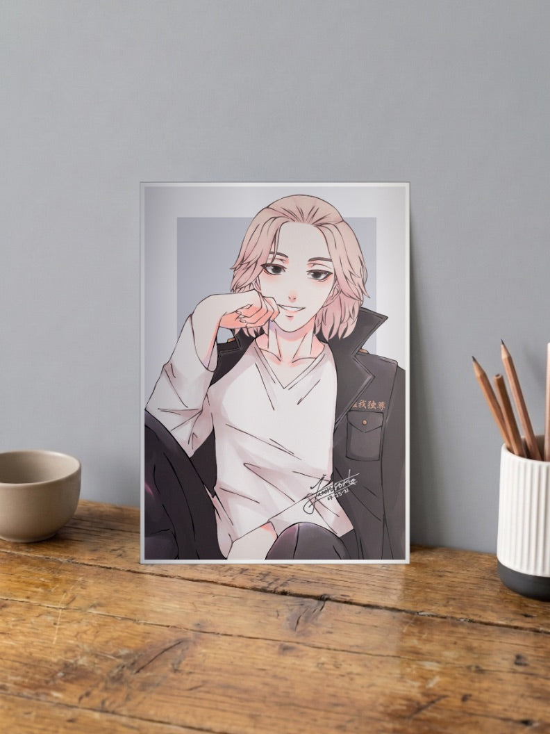 Mikey Casual Fan Art Anime Poster