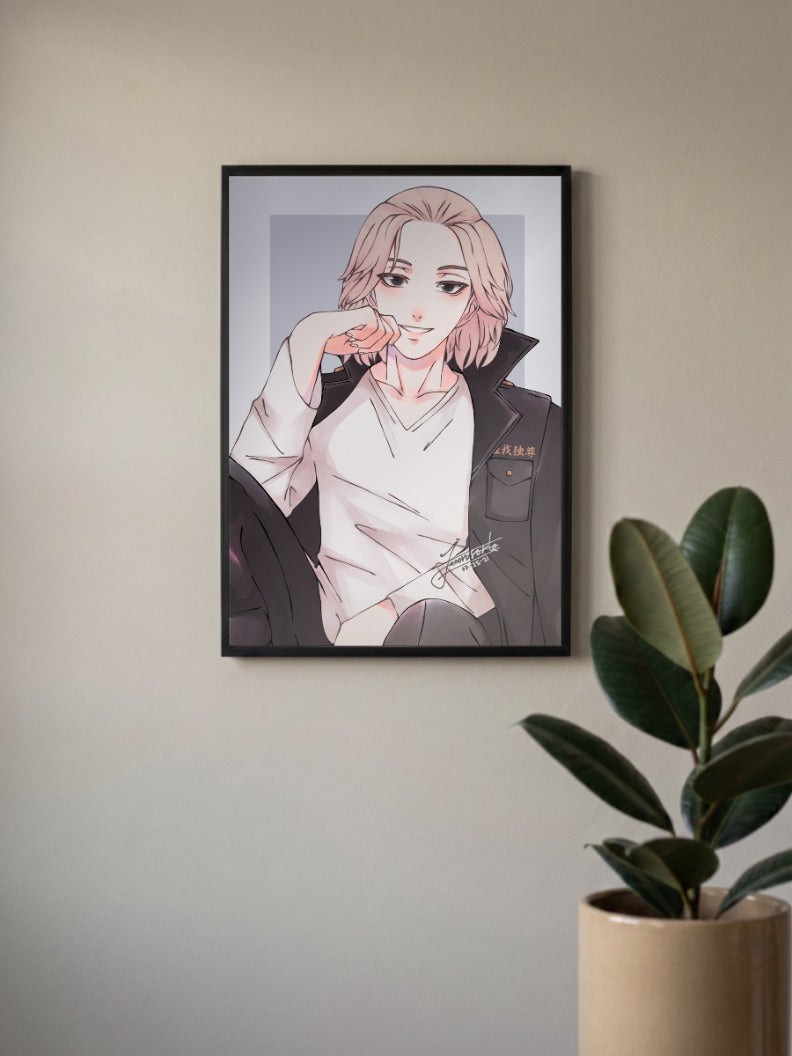 Mikey Casual Fan Art Anime Poster