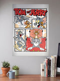 Tom And Jerry Comic Panels Cartoon Poster