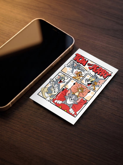 Tom And Jerry Comic Panels Cartoon Poster