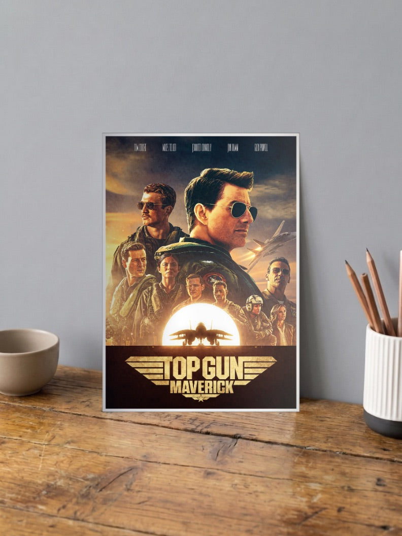 Top Gun Maverick Cast Hollywood Movie Poster