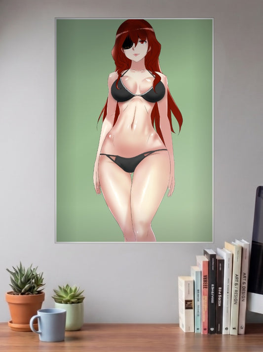 Tower Of God Fan Art Anime Poster shown in A3 size on a wall above a study desk