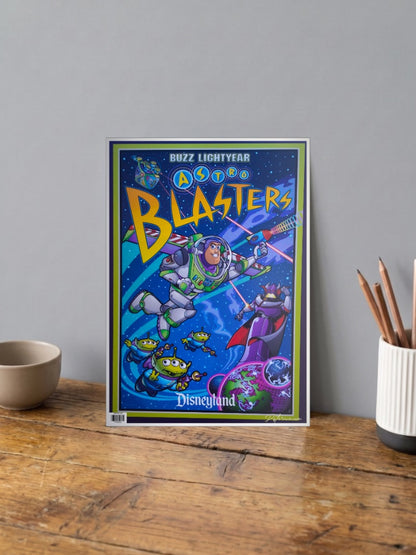 Buzz Lightyear Astro Blasters Cartoon Poster
