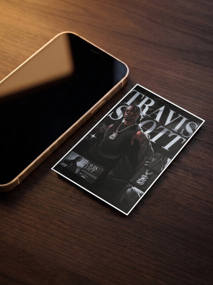 Travis Scott Bold Text Singers Poster