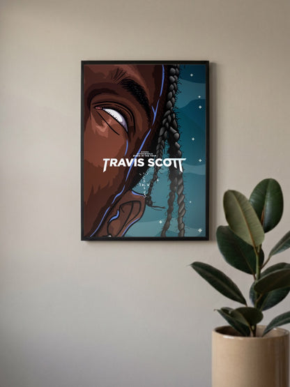 Travis Scott Portrait Poster