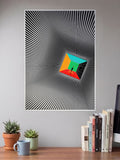 Illusion Square Turns Pyramid Poster