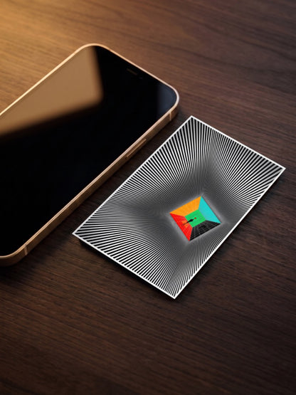 Illusion Square Turns Pyramid Poster