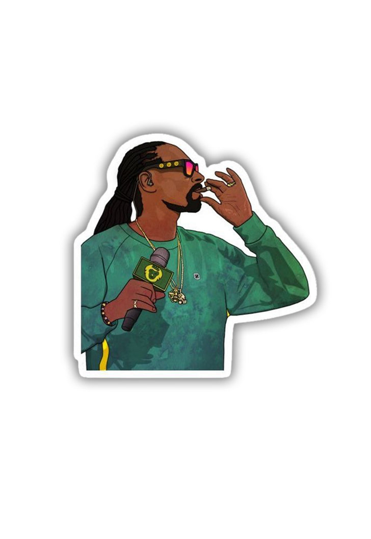 Snoop Dog Smoking Sticker