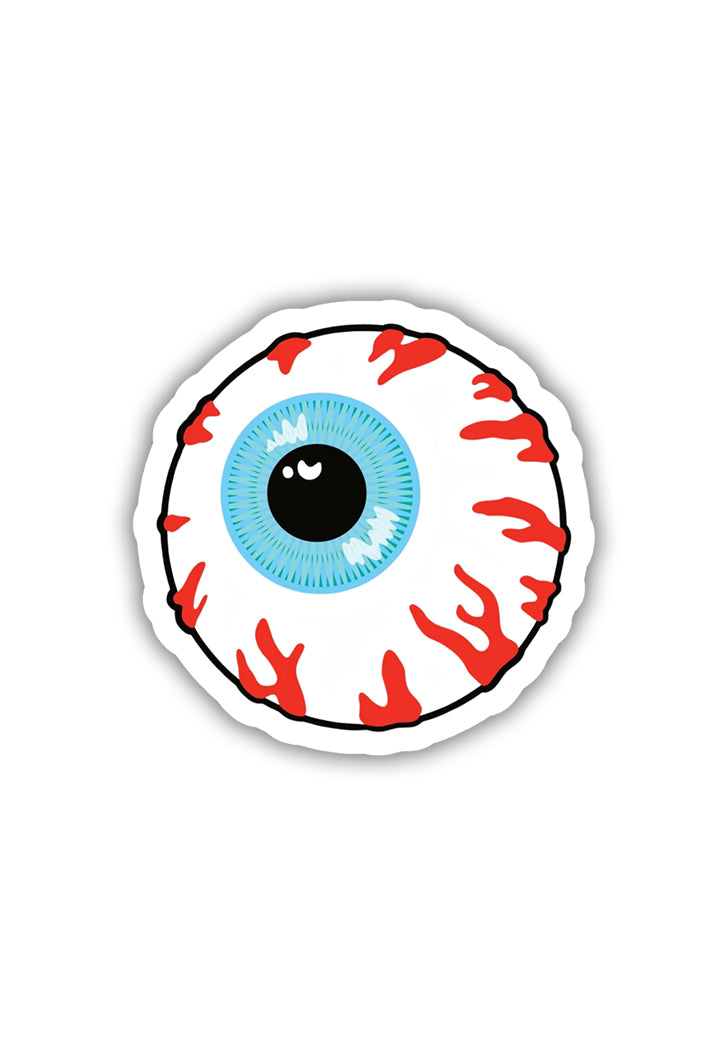 Sticker Red Eye Red Nereved Eyes Sticker – Posterwa