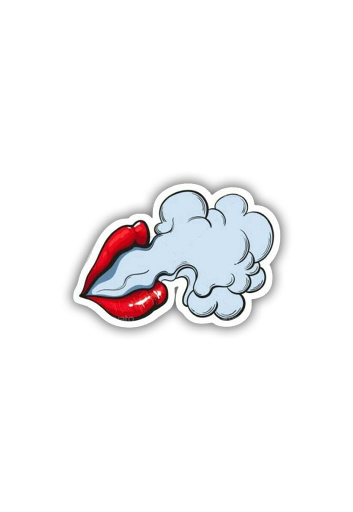 Smoke Lips Sticker