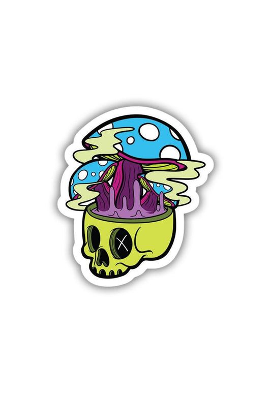 Mushroom Skull Sticker