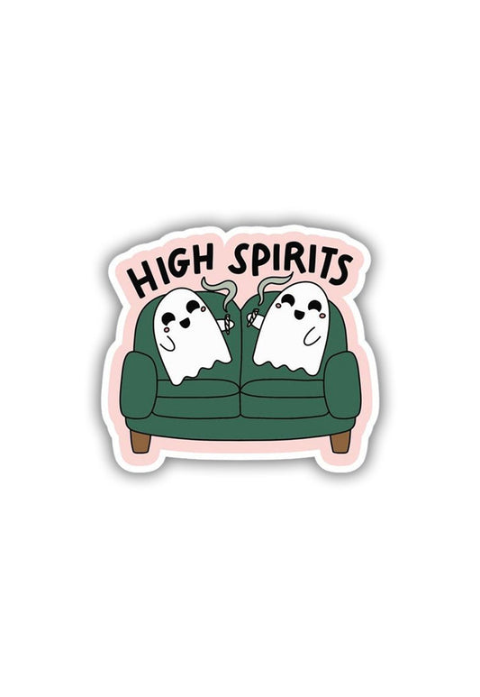 Ghosts in High "Spirits" Sticker