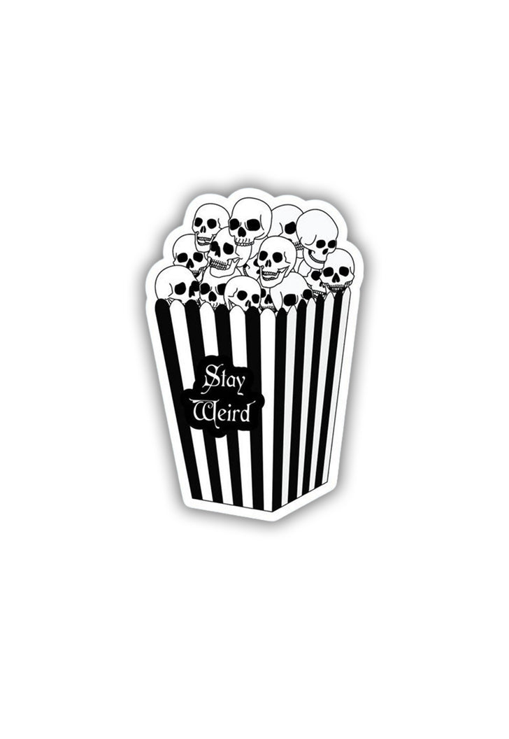 Skull-popcorn Sticker