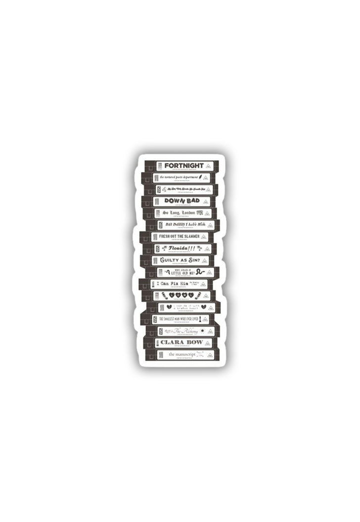 The Tortured Poets: Track List Sticker