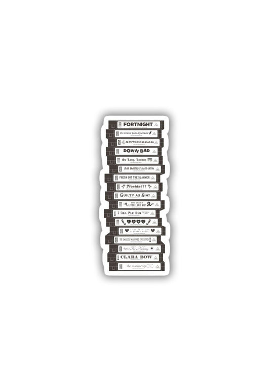 The Tortured Poets: Track List Sticker