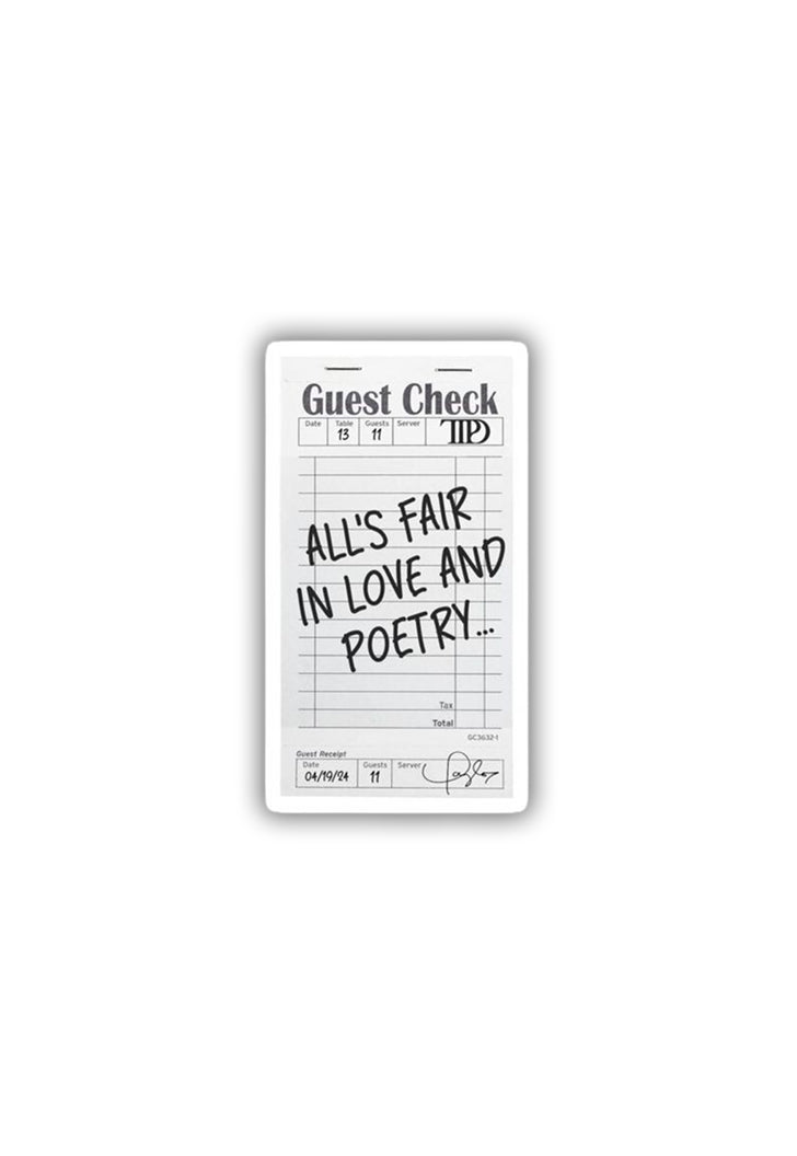 TTPD: Love and Poetry Sticker