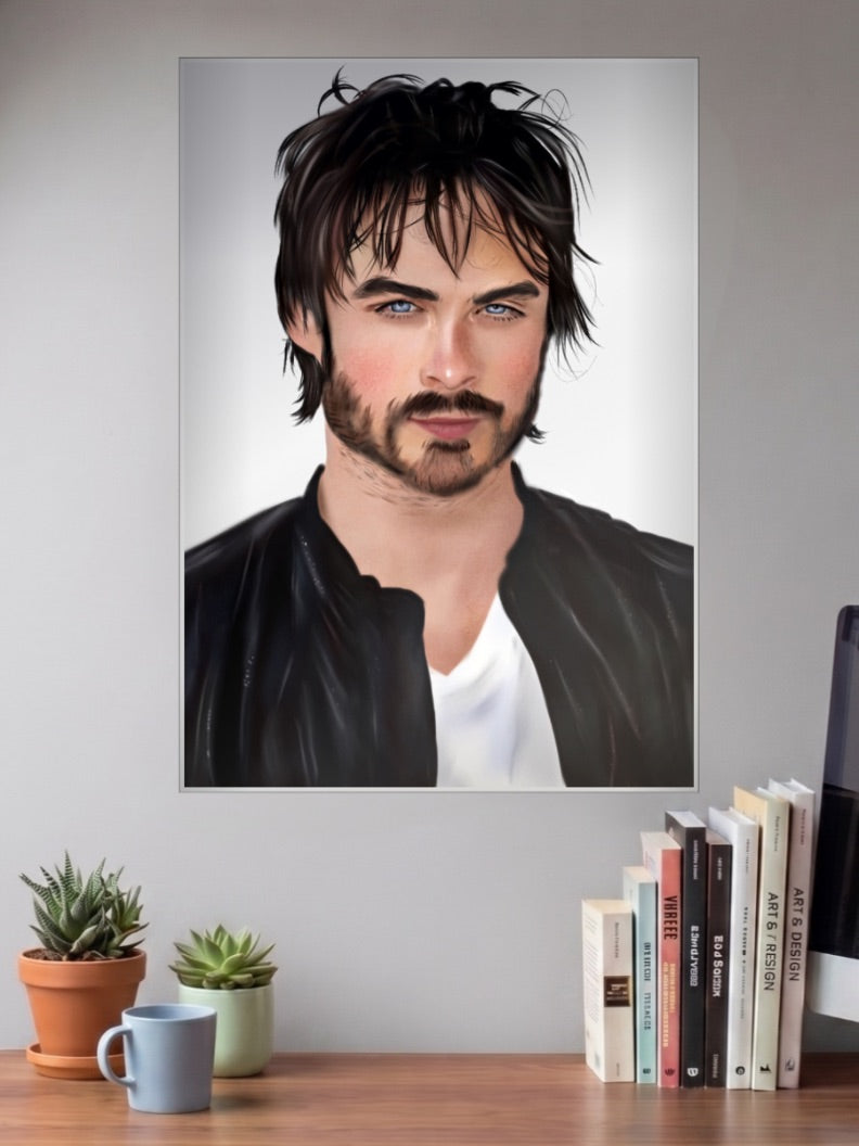 Damon Salvatore Close Up Webseries Poster