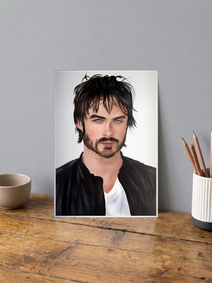Damon Salvatore Close Up Webseries Poster