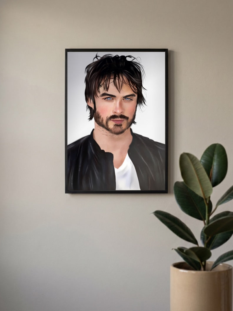 Damon Salvatore Close Up Webseries Poster