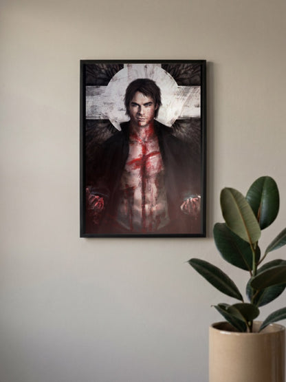 The Vampire Dairies Damon Poster