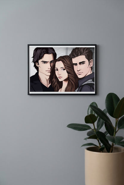 Vampire Diaries Trio Netflix Poster