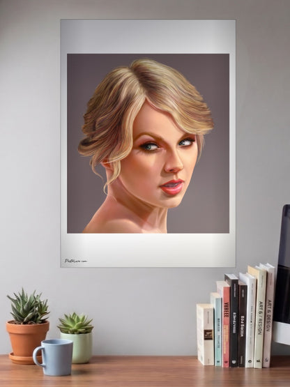 Taylor Swift Updo Portrait Singers Poster