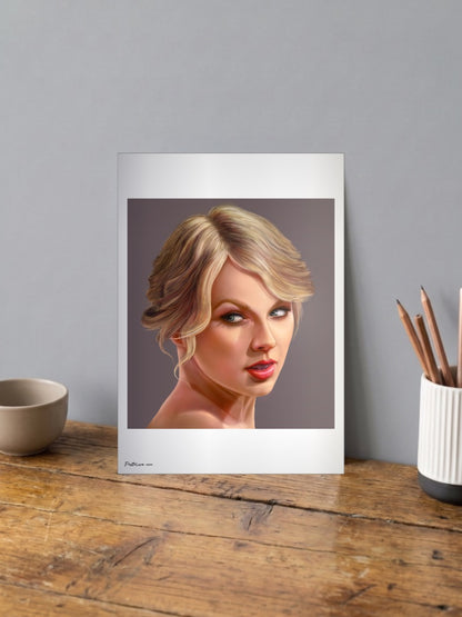 Taylor Swift Updo Portrait Singers Poster