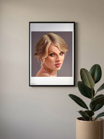 Taylor Swift Updo Portrait Singers Poster
