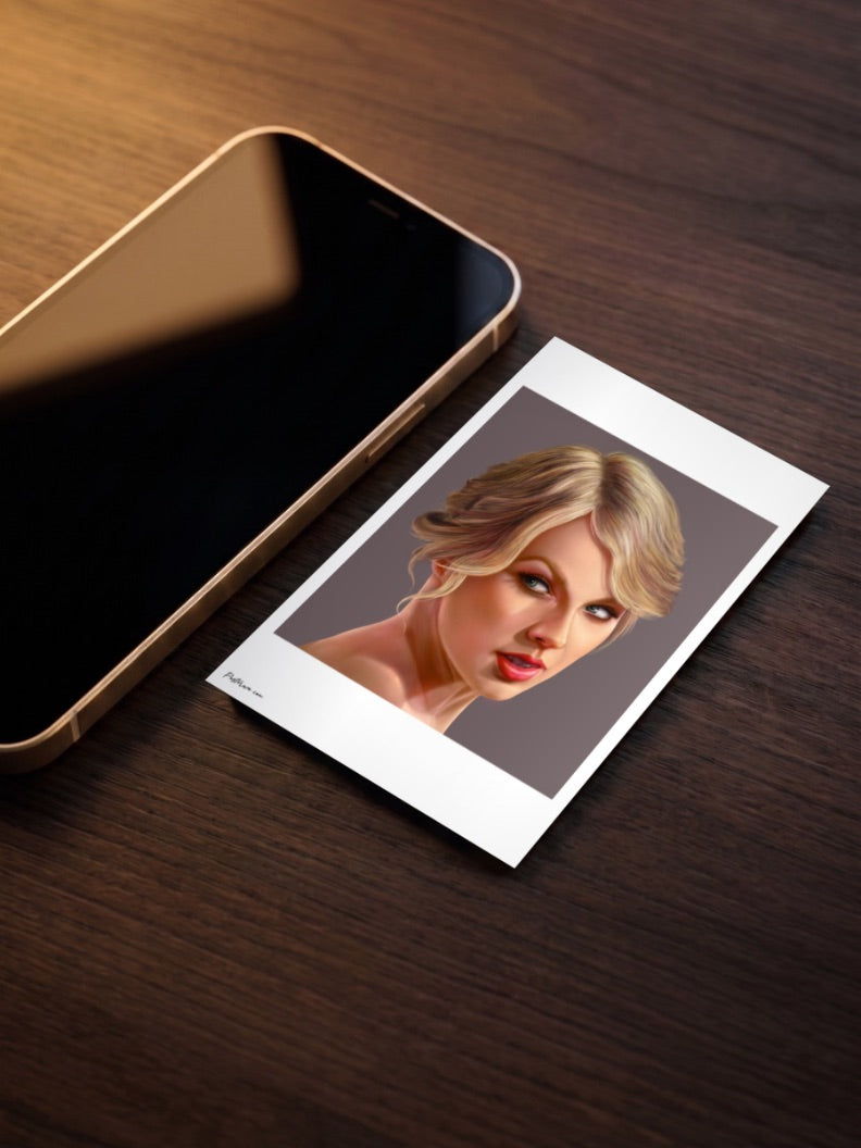 Taylor Swift Updo Portrait Singers Poster