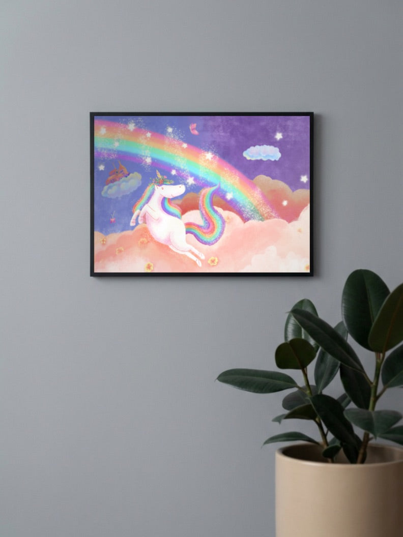 Rainbow Unicorn Poster