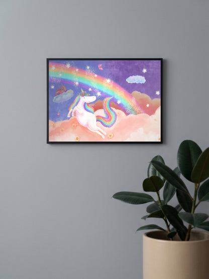 Rainbow Unicorn Poster