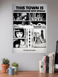 Uzumaki Spiral Horror Collage Anime Poster