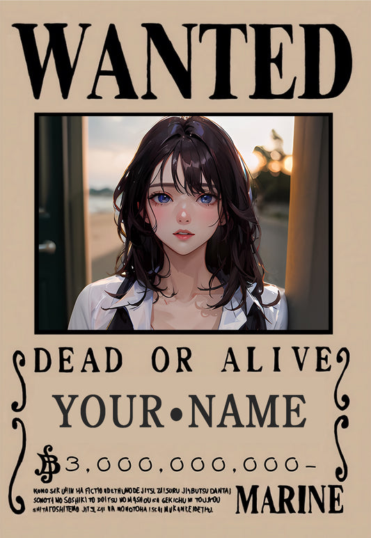 Custom Bounty Wanted Poster