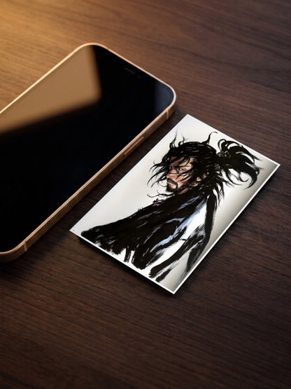 Musashi Ink Portrait Anime Poster