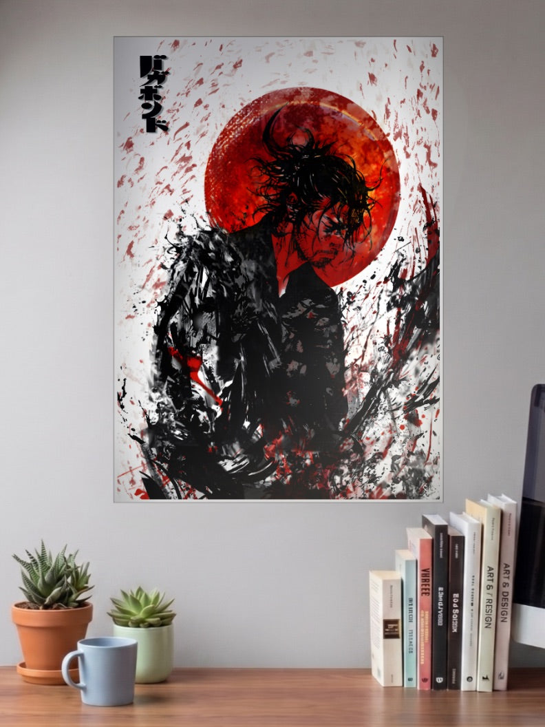 Musashi Red Moon Anime Poster