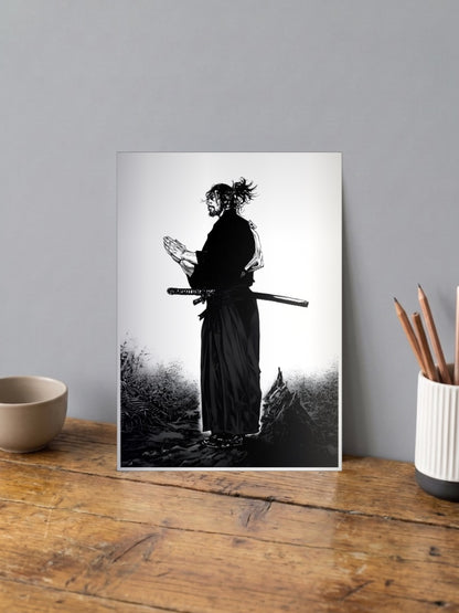 Musashi Standing Prayer Anime Poster