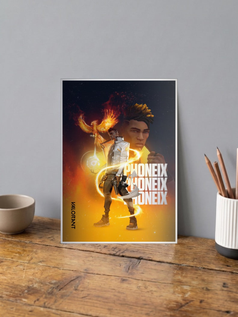 Phoenix Fire Agent Game Poster