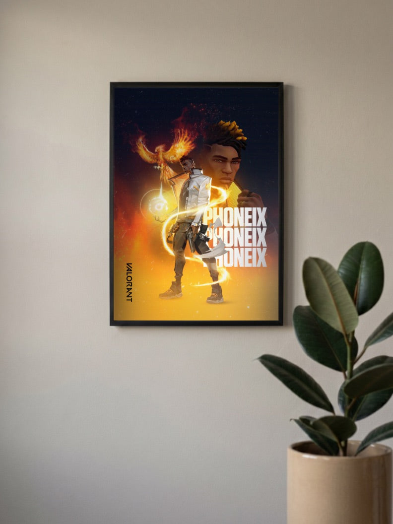 Phoenix Fire Agent Game Poster