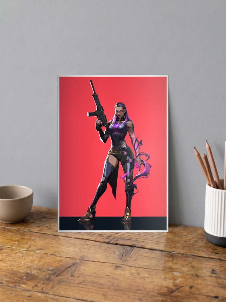 Reyna Purple Chains Game Poster