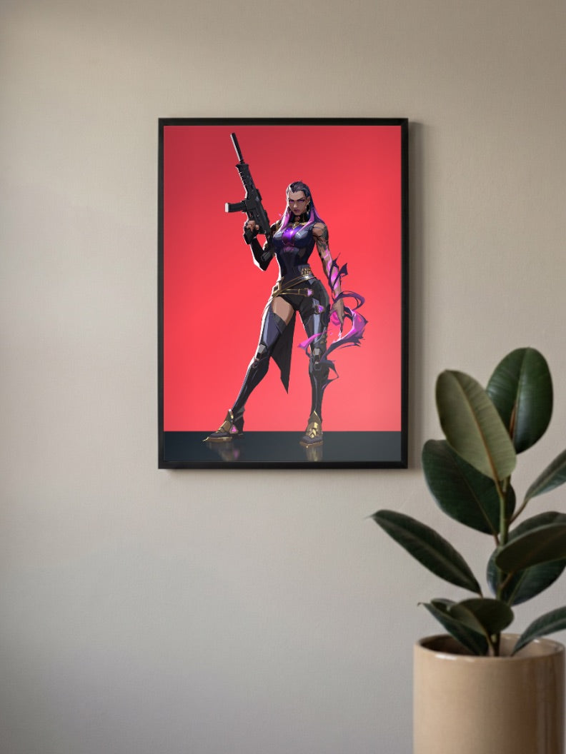 Reyna Purple Chains Game Poster