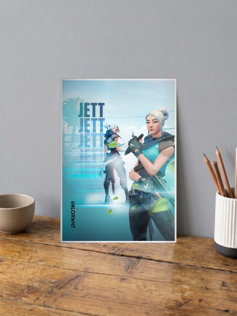 Jett Duelist Game Poster