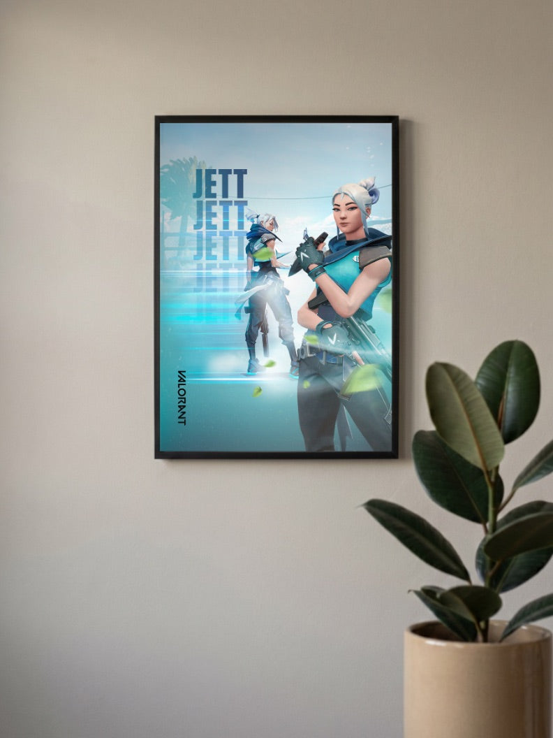 Jett Duelist Game Poster