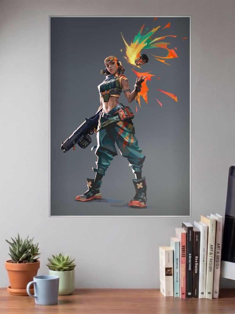 Raze Paint Splash Game Poster