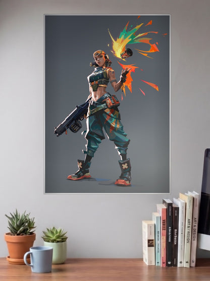 Raze Paint Splash Game Poster